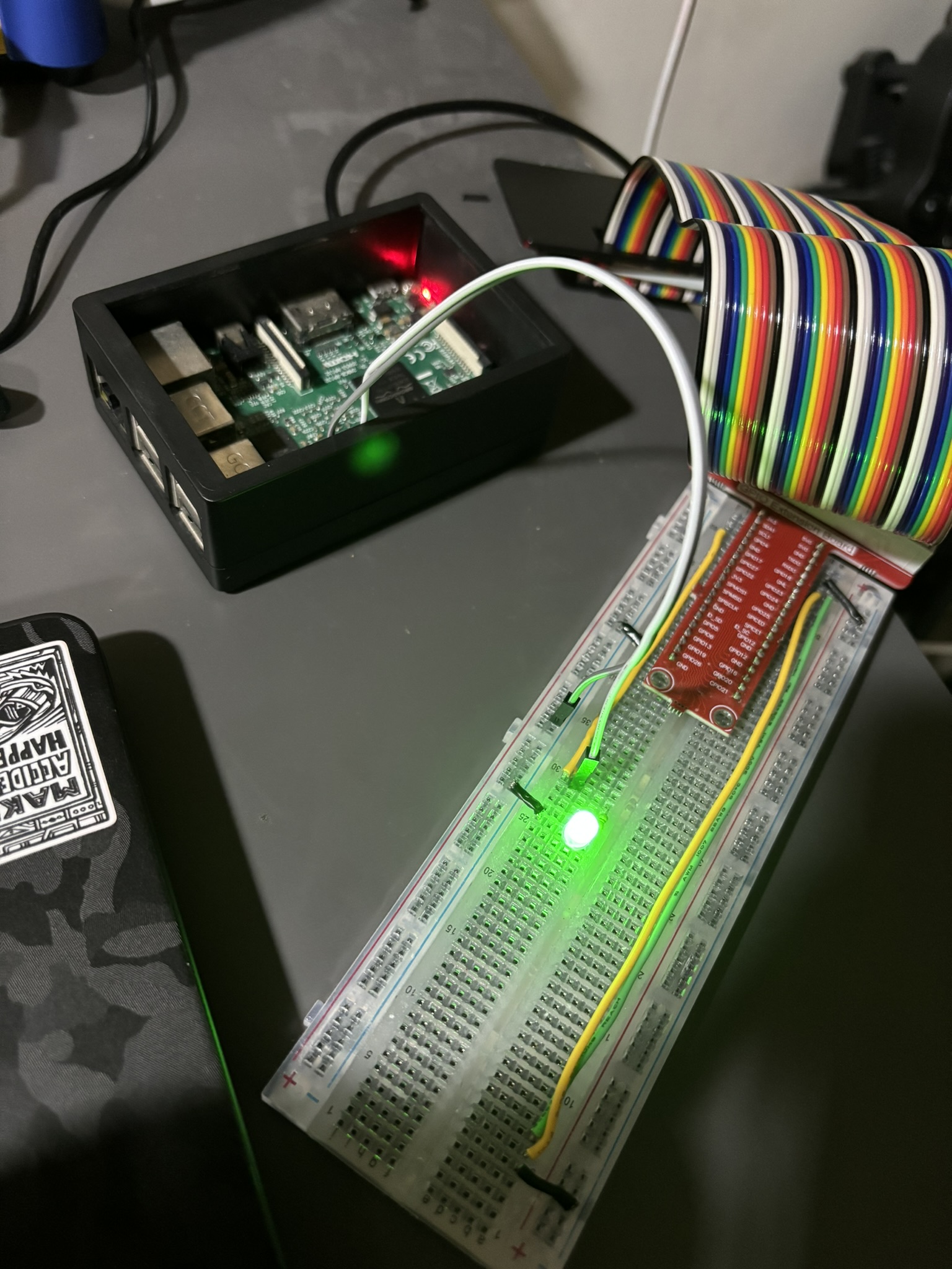 Saat debugging program di Raspberry Pi 3.